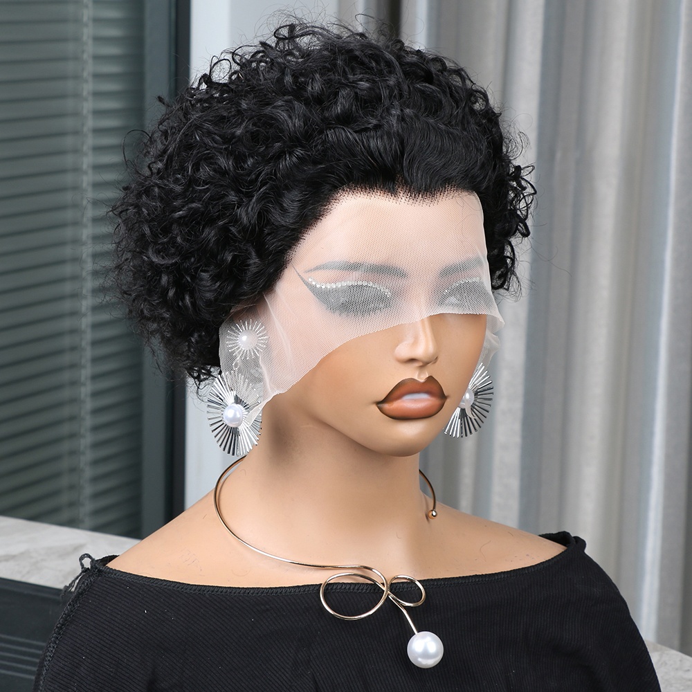 Short Pixie Cut Wig Human Hair Cheap - Pixie Cut Perücke aus Echthaar, 13x4