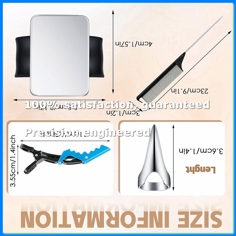 Hair Clips - 8-teiliges Haarsortier- und Unterteilungsset: 6 Haarstyling-Clips,