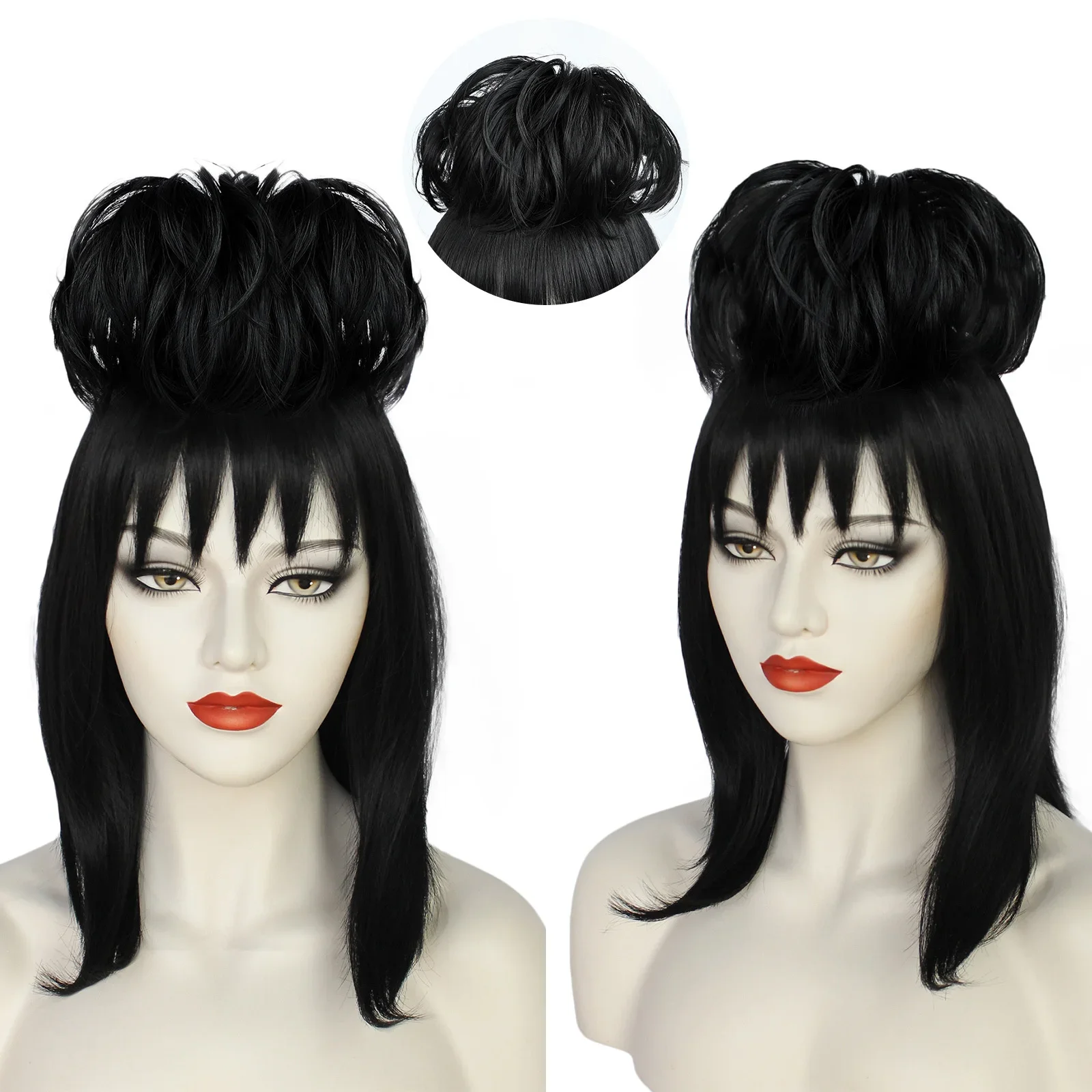 Synthetic Braided Wigs For Black Women - Lydia Deetz Cosplay Perücke Braut Kleid