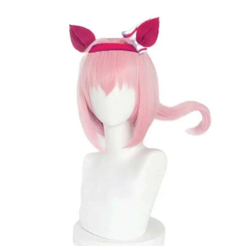 Synthetic Wigs - Uma Musume Haru Urara Cosplay Perücke