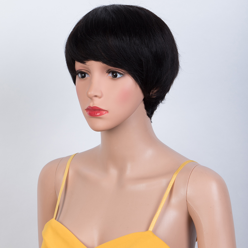 Kurze gerade Bob-Perücke, Pixi – Short Pixie Cut Wig Human Hair Cheap Bewertung und Preis