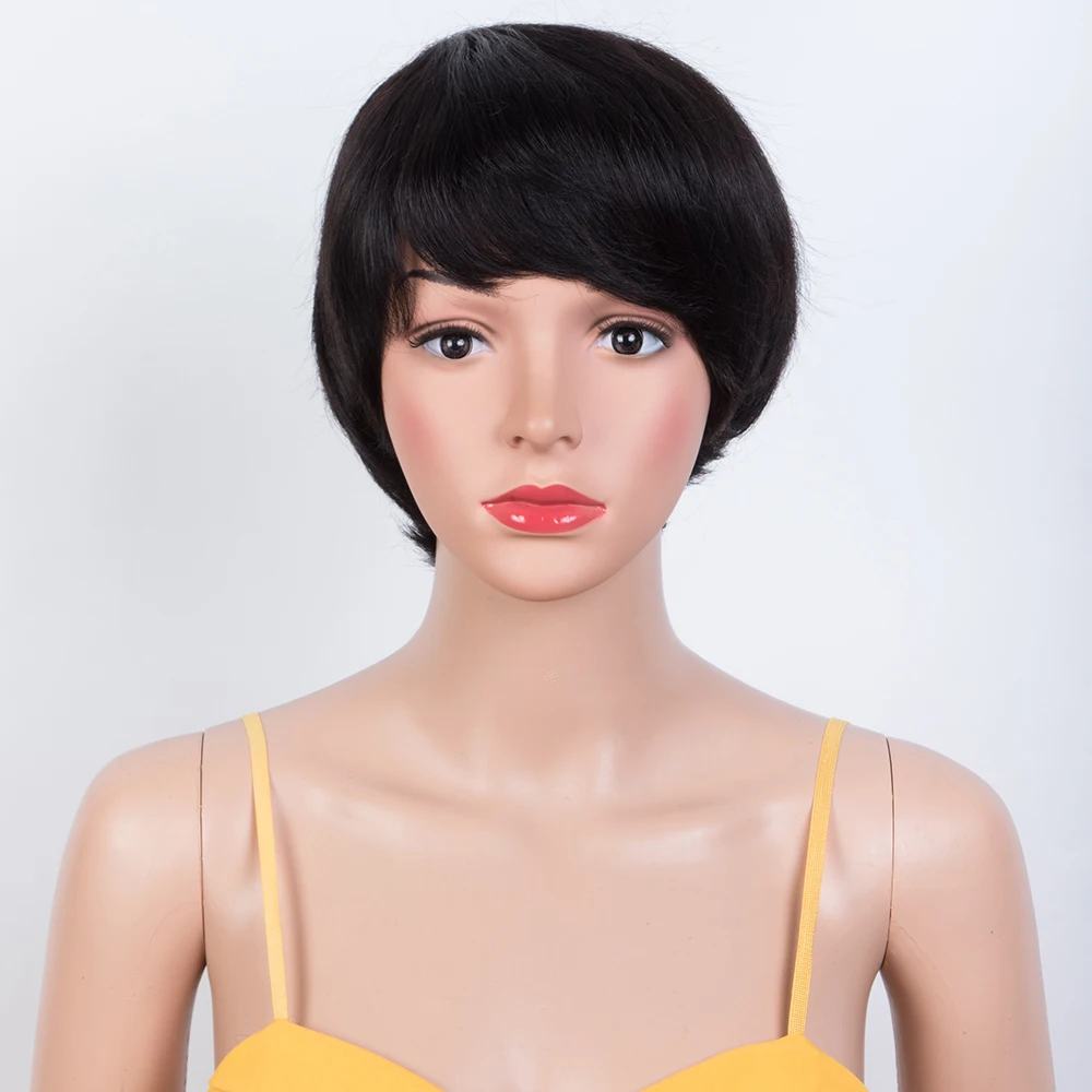Kurze gerade Bob-Perücke, Pixi – Short Pixie Cut Wig Human Hair Cheap Bewertung und Preis