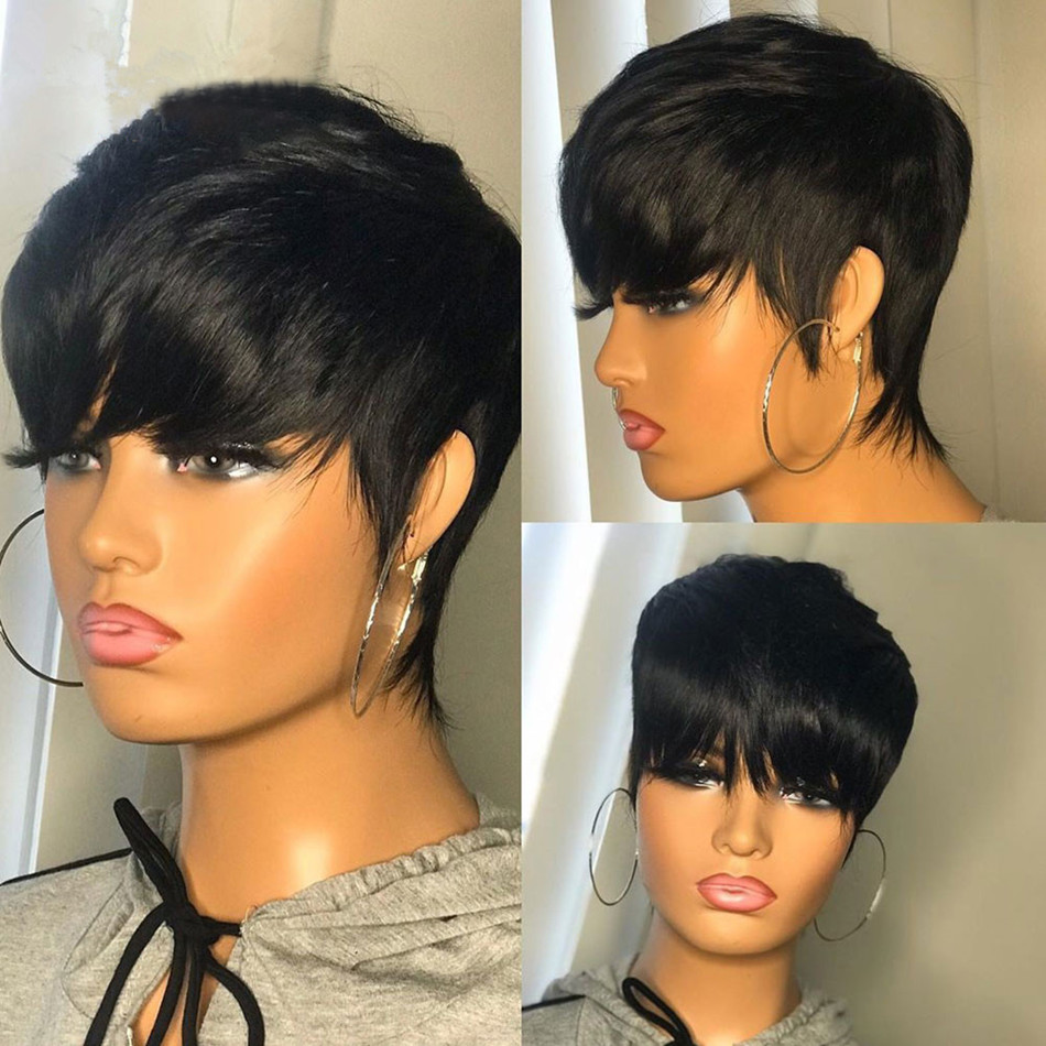 Kurze Echthaar-Perücken, Pixie – Short Pixie Cut Wig Human Hair Cheap Bewertung und Preis