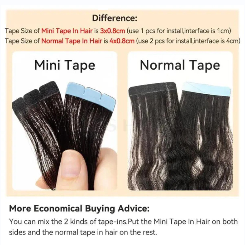 Mini-Band-Haarverlängerungen,  – Invisible Tape In Extensions Real Hair Bewertung und Preis