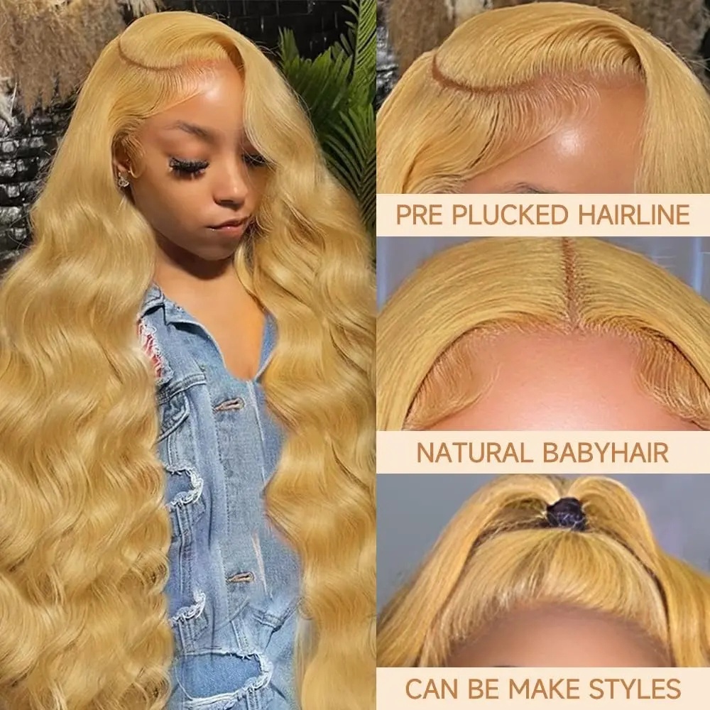 Honigblonde Perücke, Body Wave – Hd Lace Frontal Wig Human Hair Pre Plucked Bewertung und Preis