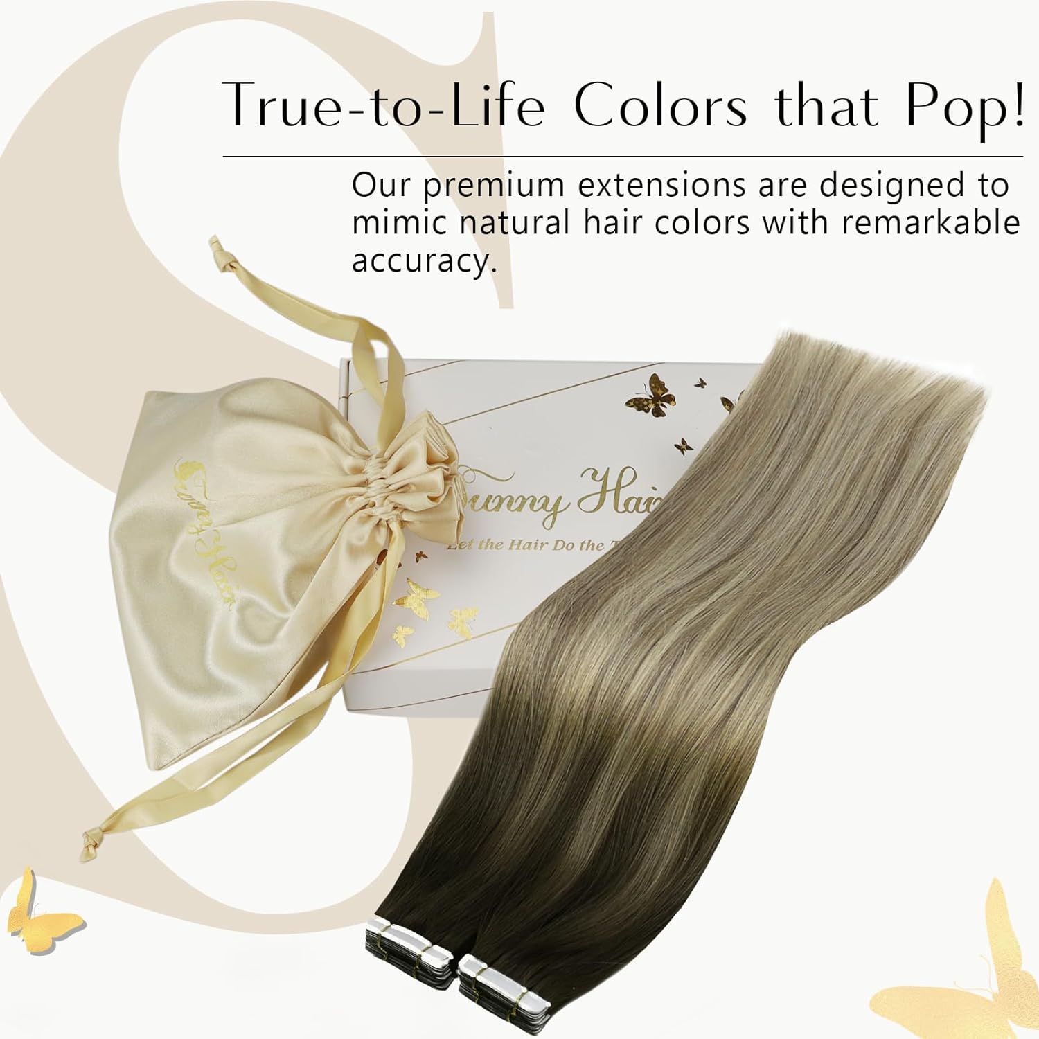 VeSunny Tape-in-Haarverlängeru – Invisible Tape In Extensions Real Hair Bewertung und Preis