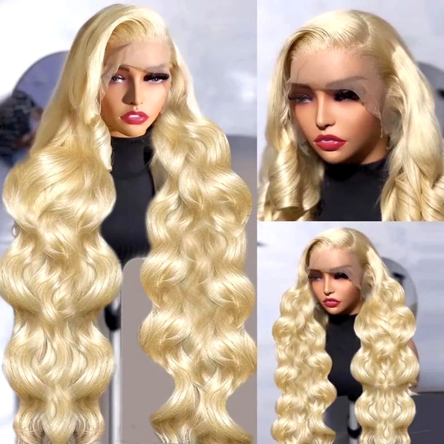 613 Echthaarperücke 13x6 Body  – 613 Blonde Body Wave Lace Front Wig Bewertung und Preis