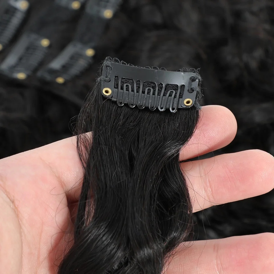 Wasserwellen-Clip-in-Haarverlä – Seamless Clip In Hair Extensions Human Hair Bewertung und Preis