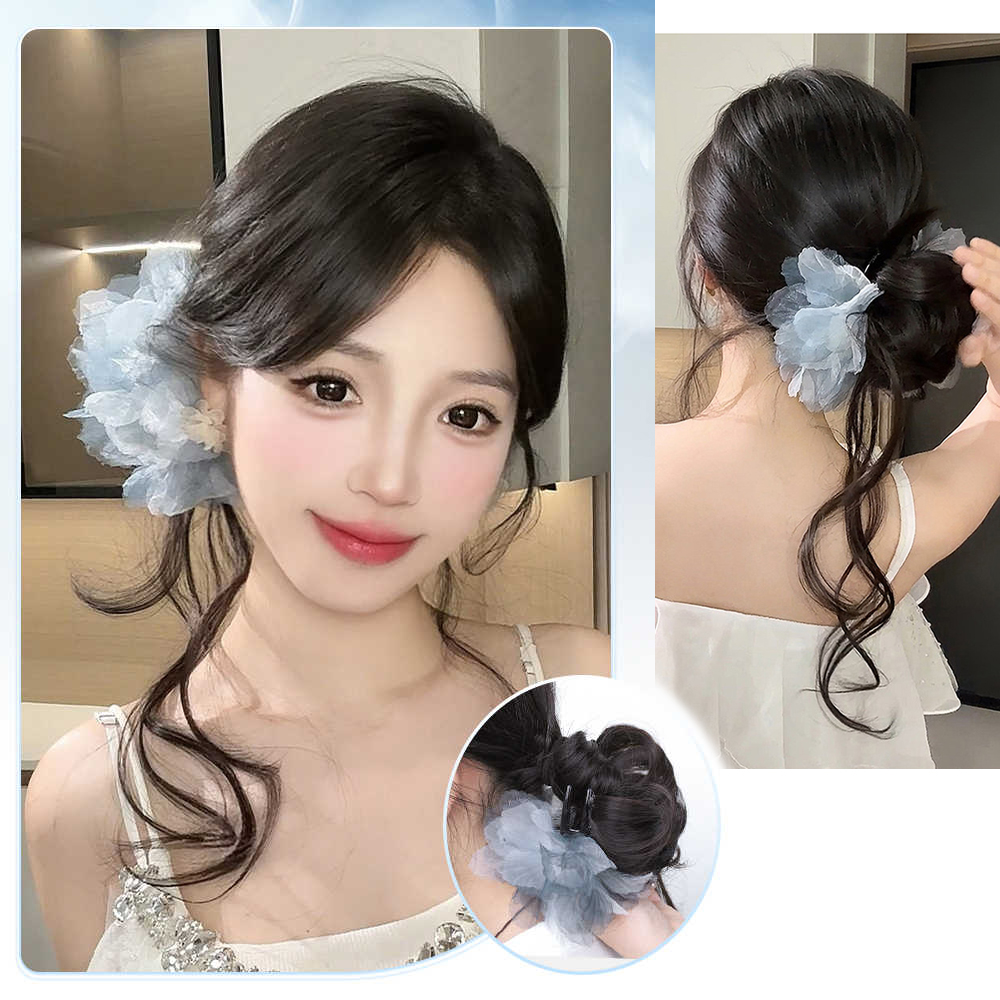 Synthetischer Kurzer Welliger  – Claw Clip Messy Bun Hair Piece Bewertung und Preis