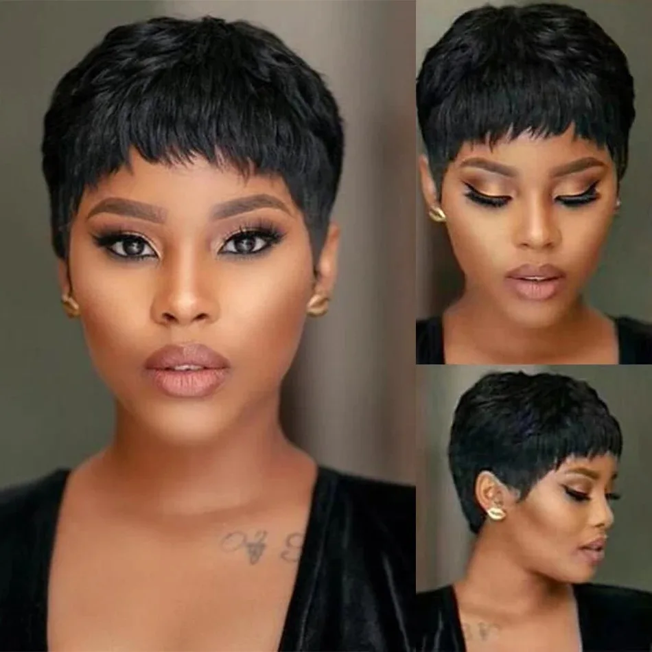 Kurze Echthaar-Perücken, Pixie – Short Pixie Cut Wig Human Hair Cheap Bewertung und Preis