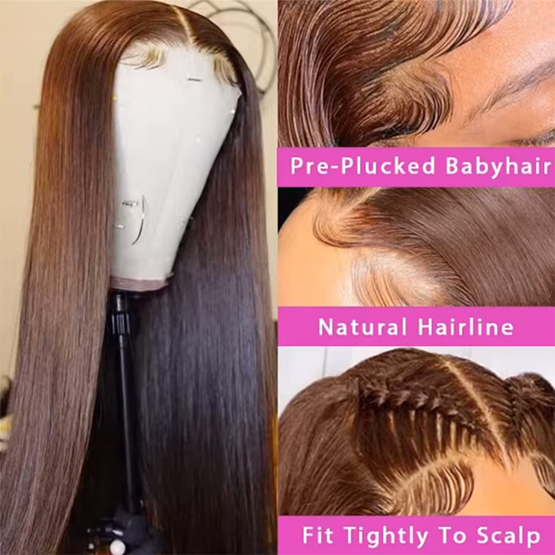 220% Dichte 34 Zoll Schokolade – Lace Front Wigs Bewertung und Preis
