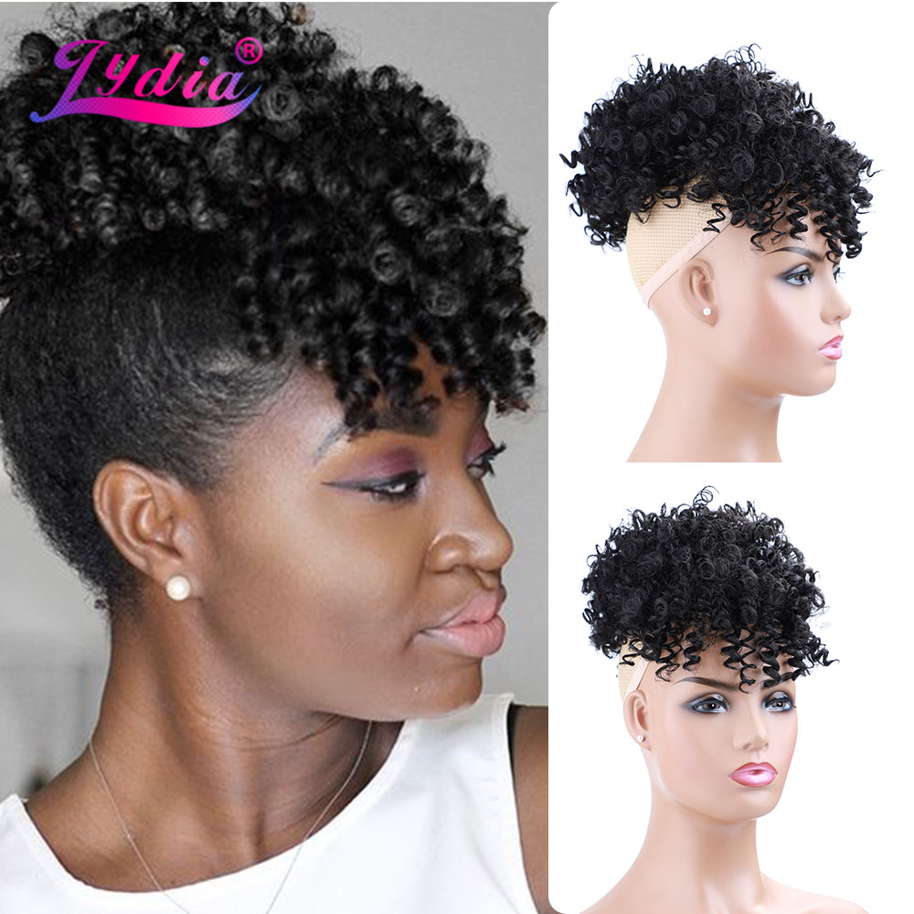 Lydia Kordelzug, synthetischer – Drawstring Afro Curly Puff Ponytail Bewertung und Preis